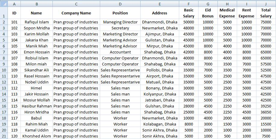Data Entry